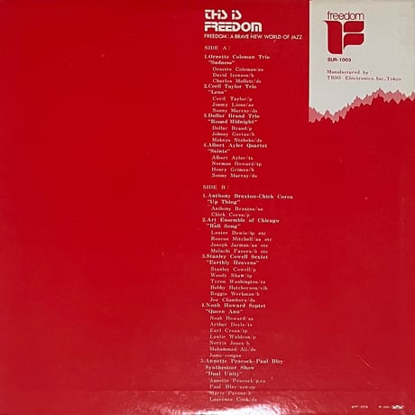 Various - This Is Freedom Freedom: A Brave New World Of Jazz [LP] (USED)