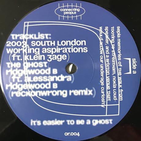 Joey G ii - The Ghost EP [12][Orphan Records]