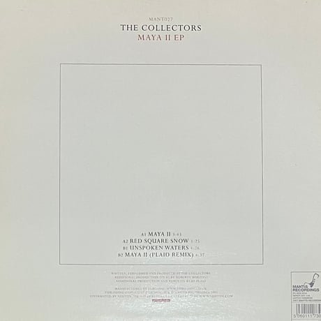 The Collectors - Maya II EP [12][Mantis Recordings] (USED)