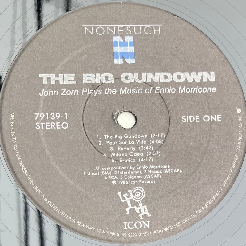 John Zorn　エンニオ・モリコーネ　The Big Gundown ZORN,JOHN - The Big Gundown: John Zorn Plays the Music of