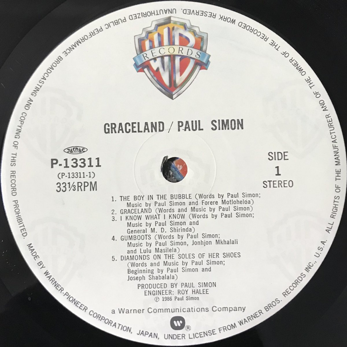 Paul Simon - Graceland [LP][Warner Bros. Record