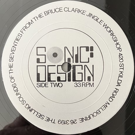 Bruce Clarke Jingle Workshop - Sonic Design [LP][Not On Label] (USED)