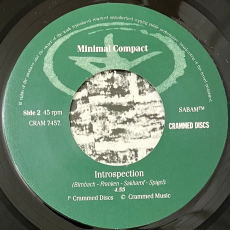 Minimal Compact - It Takes A Lifetime / Introspection. [7][Crammed Discs] (USED)
