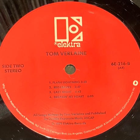 Tom Verlaine - Tom Verlaine [LP][Elektra] (USED)