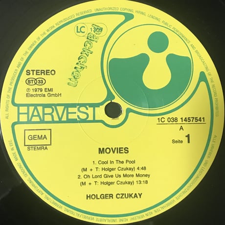 Holger Czukay - Movies [LP][EMI Electrola]