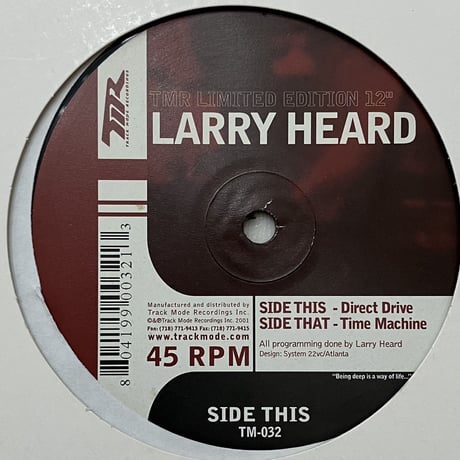 Larry Heard - Direct Drive / Time Machine [12][Track Mode] (USED)