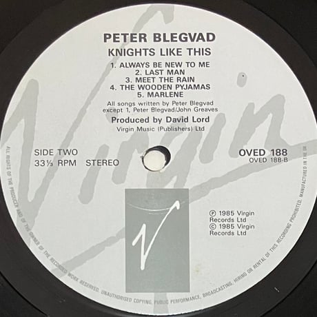 Peter Blegvad - Knights Like This [LP][Virgin] (USED)