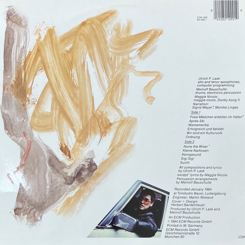 ドイツ盤 ECM Lask 2 Sucht Ordnung レコード Lask 2 - Sucht + Ordnung [LP][ECM] (USED) | Fun