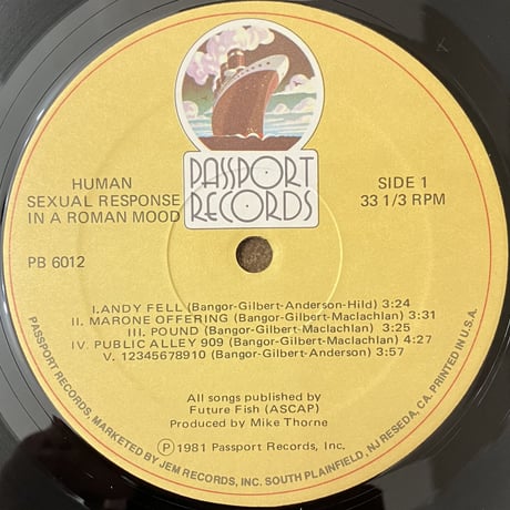 Human Sexual Response - In A Roman Mood [LP][Passport Records] (USED)