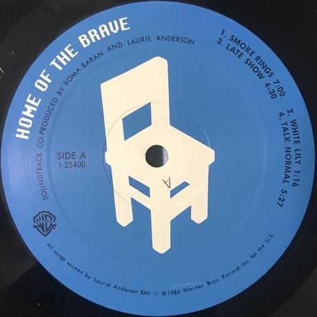 Laurie Anderson - Home Of The Brave [LP][Warner Bros. Records] (USED)
