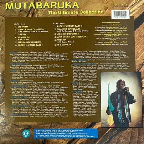 Mutabaruka - The Ultimate Collection [LP][Greensleeves Records] (USED)