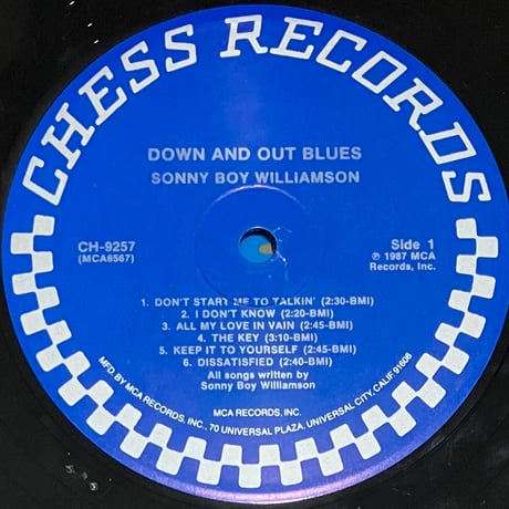 Sonny Boy Williamson - Down And Out Blues [LP][Chess] (USED)