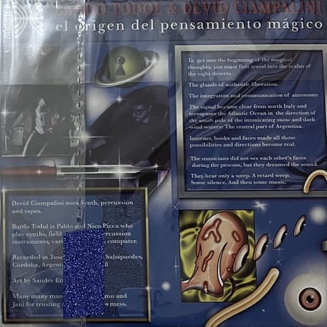 Bardo Todol & Devid Ciampalini - El Origen Del Pensamiento Magico [CD][Ikuisuus] (USED)