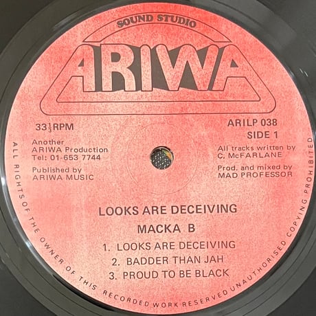 Macka B - Looks Are Deceiving [LP][Ariwa] (USED)