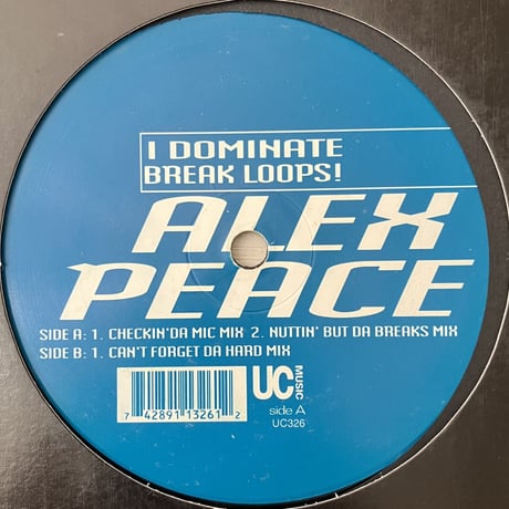 Alex Peace - I Dominate Break Loops [12][Underground Construction] (USED)