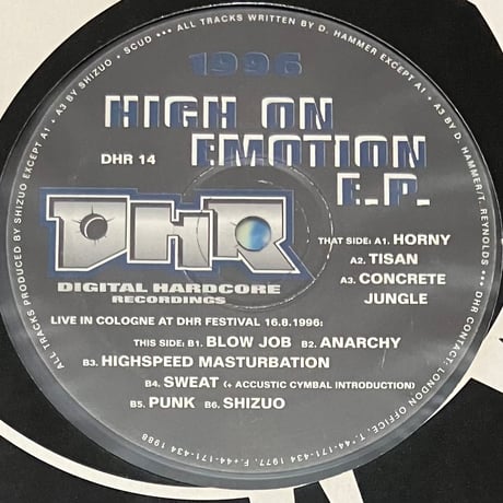 Shizuo - High On Emotion E.P. [12][Digital Hardcore Recordings] (USED)