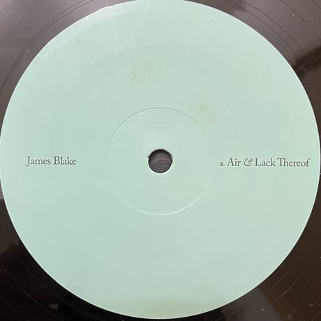 James Blake - Air & Lack Thereof [12][Hemlock Recordings] (USED)