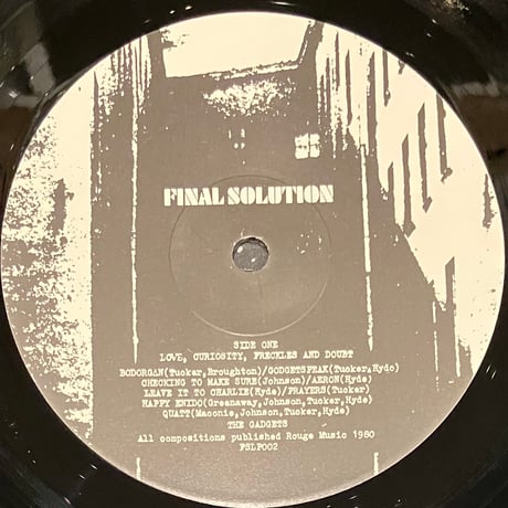 The Gadgets - Love, Curiosity, Freckles & Doubt [LP][Final Solution] (USED)