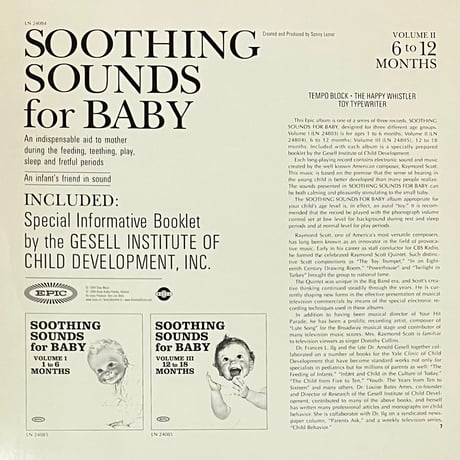 Raymond Scott - Soothing Sounds For Baby Volume II (6-12 Months) [LP][Basta] (USED)