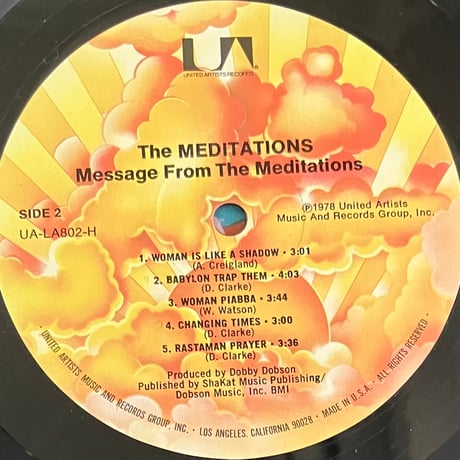 The Meditations - Message From The Meditations [LP][United Artists Records] (USED)