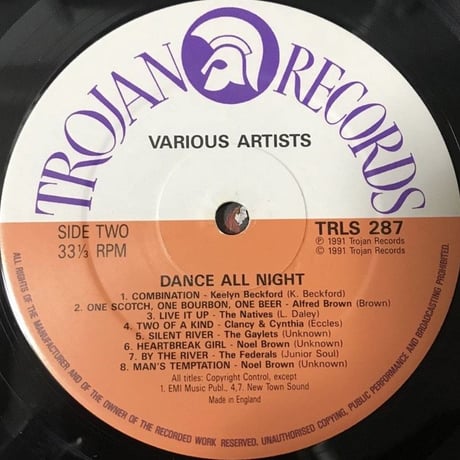 Various - Dance All Night [LP][Trojan Records]