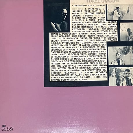 Tuxedomoon - A Thousand Lives By Picture [LP][Ralph Records] (USED)