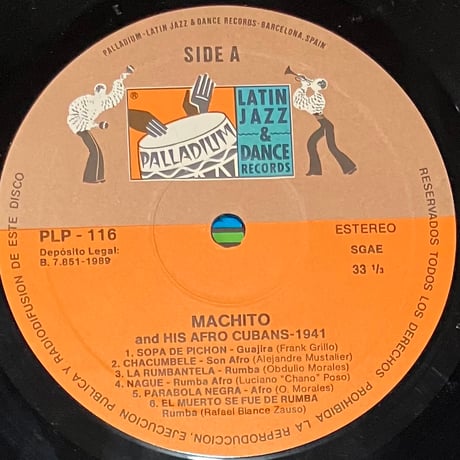 Machito And His Afro-Cubans - 1941 [LP][Palladium Latin Jazz & Dance Records] (USED)