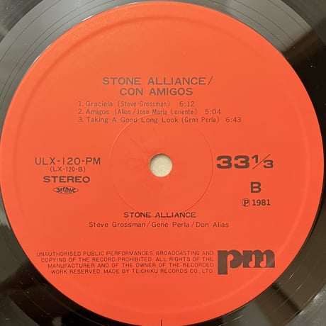 Stone Alliance - Con Amigos [LP][PM] (USED)