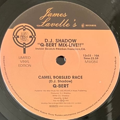 D.J. Shadow - Q-Bert Mix (Live!!) [12][Mo Wax] (USED)