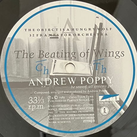 Andrew Poppy - The Beating Of Wings [LP][ZTT] (USED)