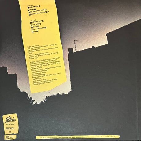 Nina Hagen Band - Unbehagen [LP][Epic] (USED)