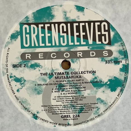 Mutabaruka - The Ultimate Collection [LP][Greensleeves Records] (USED)