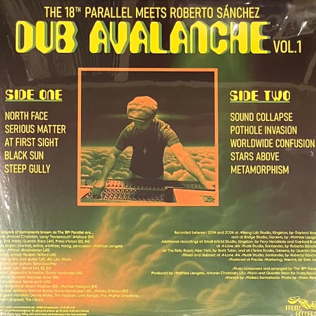 THE 18TH PARALLEL MEETS ROBERTO SANCHEZ - DUB AVALANCHE VOL.1 [LP][FRUITS RECORDS] (USED)