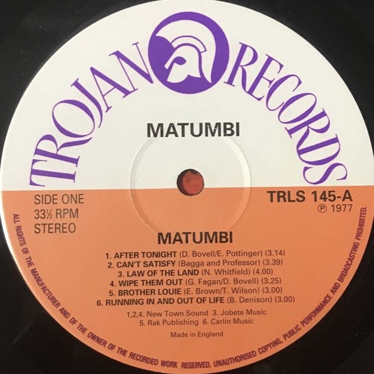その他 LP Matumbi Best Of Matumbi PA6312 TROJAN RECORDS /00260 fit=scale-down,w=1200