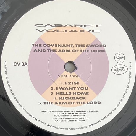 Cabaret Voltaire - The Covenant, The Sword And The Arm Of The Lord [LP][Virgin] (USED)