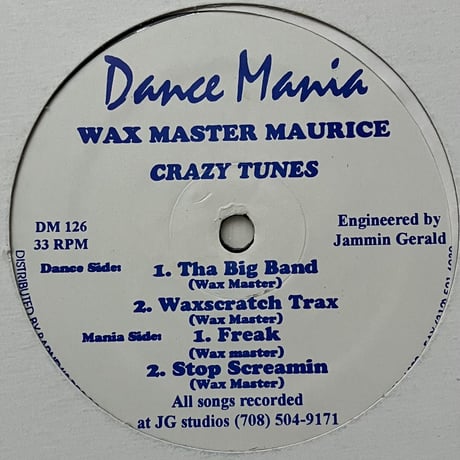 Wax Master Maurice - Crazy Tunes [12][Dance Mania] (USED)