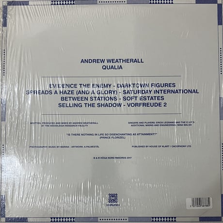 Andrew Weatherall - Qualia [2×12][Hoga Nord Rekords] (USED)