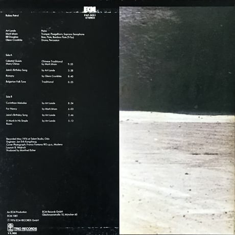 Art Lande, Rubisa Patrol, Mark Isham, Bill Douglass, Glenn Cronkhite - Rubisa Patrol [LP][ECM]