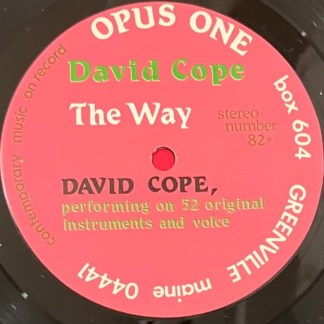 David Cope - The Way / Concert [LP][Opus One] (USED)