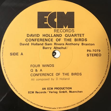 David Holland Quartet - Conference Of The Birds [LP][ECM]