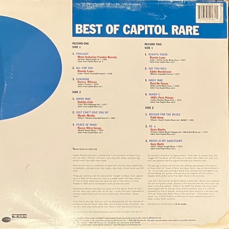 Various - The Best Of Capitol Rare [2LP][Blue Note] (USED)