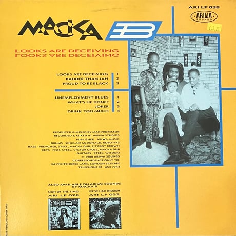 Macka B - Looks Are Deceiving [LP][Ariwa] (USED)