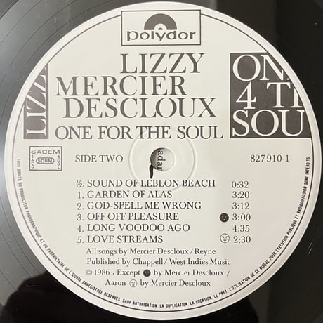 Lizzy Mercier Descloux - One For The Soul [LP][Polydor] (USED)