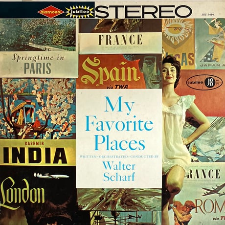 Walter Scharf - My Favorite Places [LP][Jubilee] (USED)