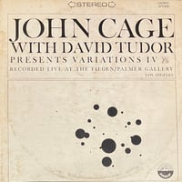 John Cage With David Tudor - Variations IV [LP][Everest] (USED)