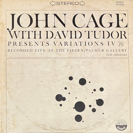 John Cage With David Tudor - Variations IV [LP][Everest] (USED)