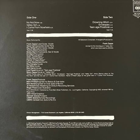 Zappa - Ship Arriving Too Late To Save A Drowning Witch [LP][CBS] (USED)