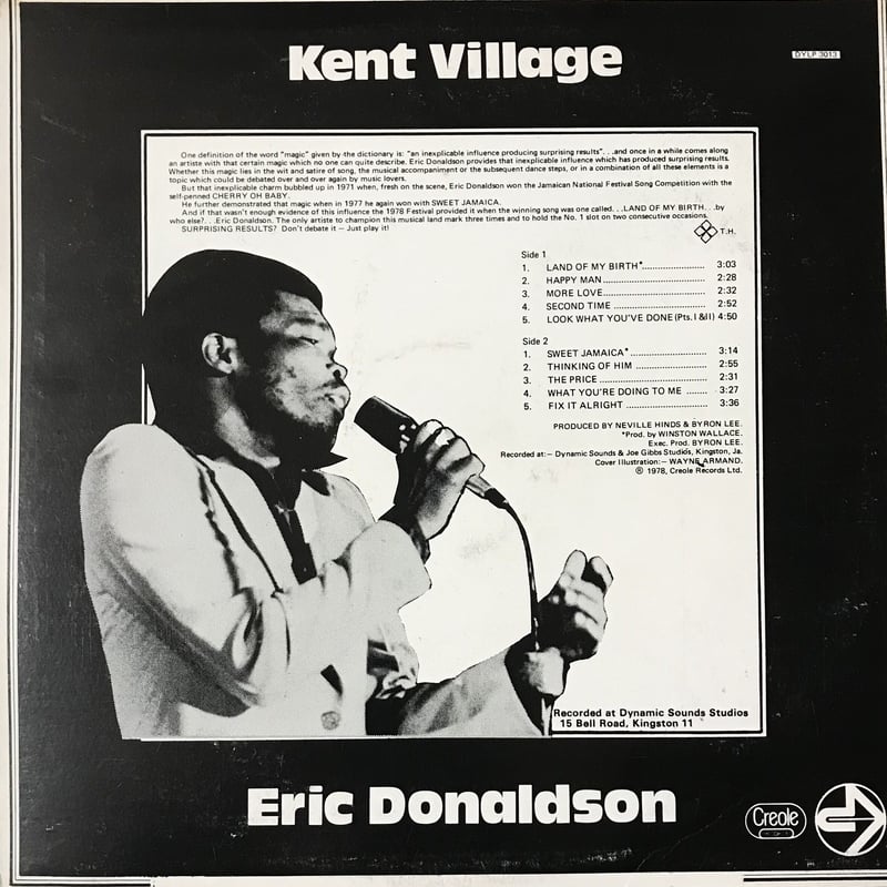 Eric Donaldson - Kent Village [LP][Dynamic Soun