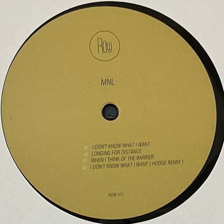MNL - Longing For Distance EP [12][Row Records] (USED)