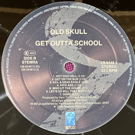 Old Skull - Get Outta School [LP][Restless Records] (USED)